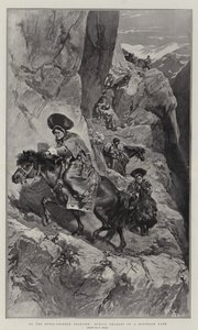 على الحدود الروسية الصينية ، Buriat Amazons على مسار الجبل